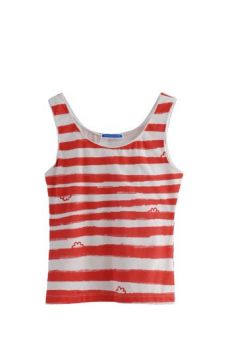 HSS12 WONDER BORDER TRIM VEST - RED